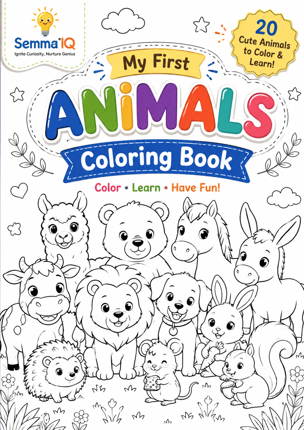 My First Animals Coloring Book
