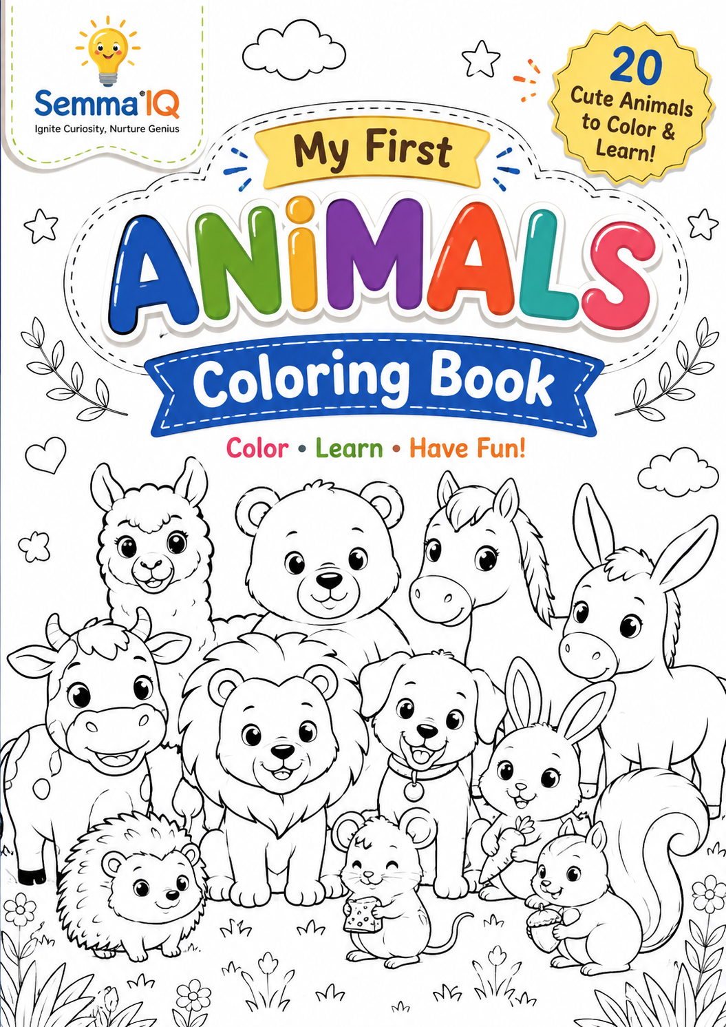 My First Animals Coloring Book