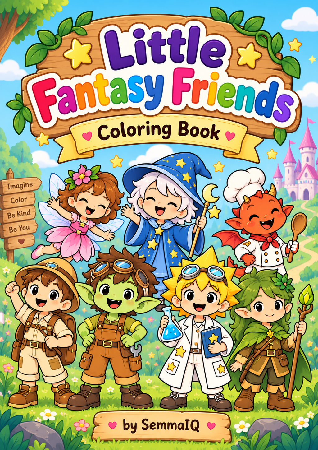 Little Fantasy Friends Coloring Book