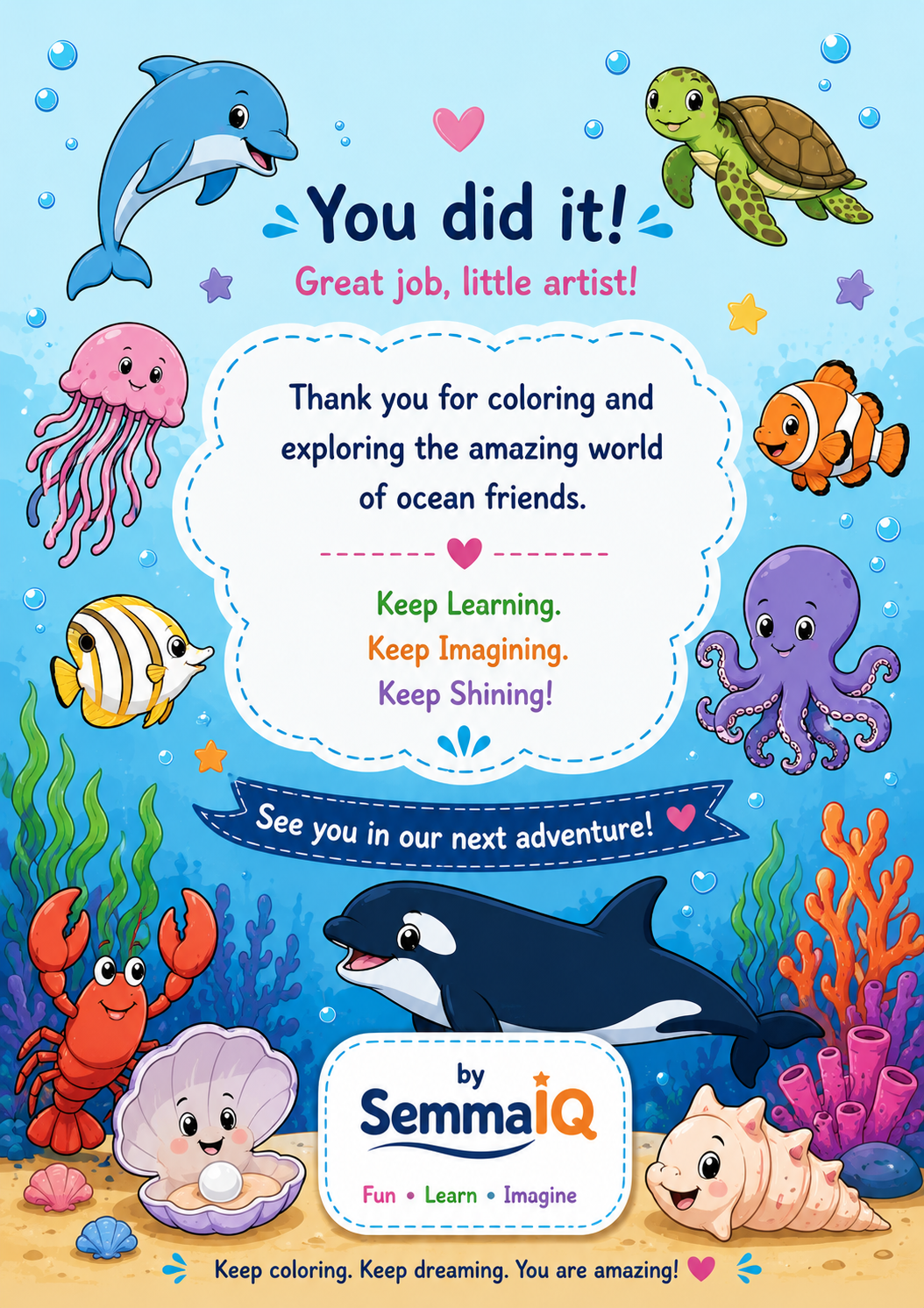 My Ocean Friends Coloring Book