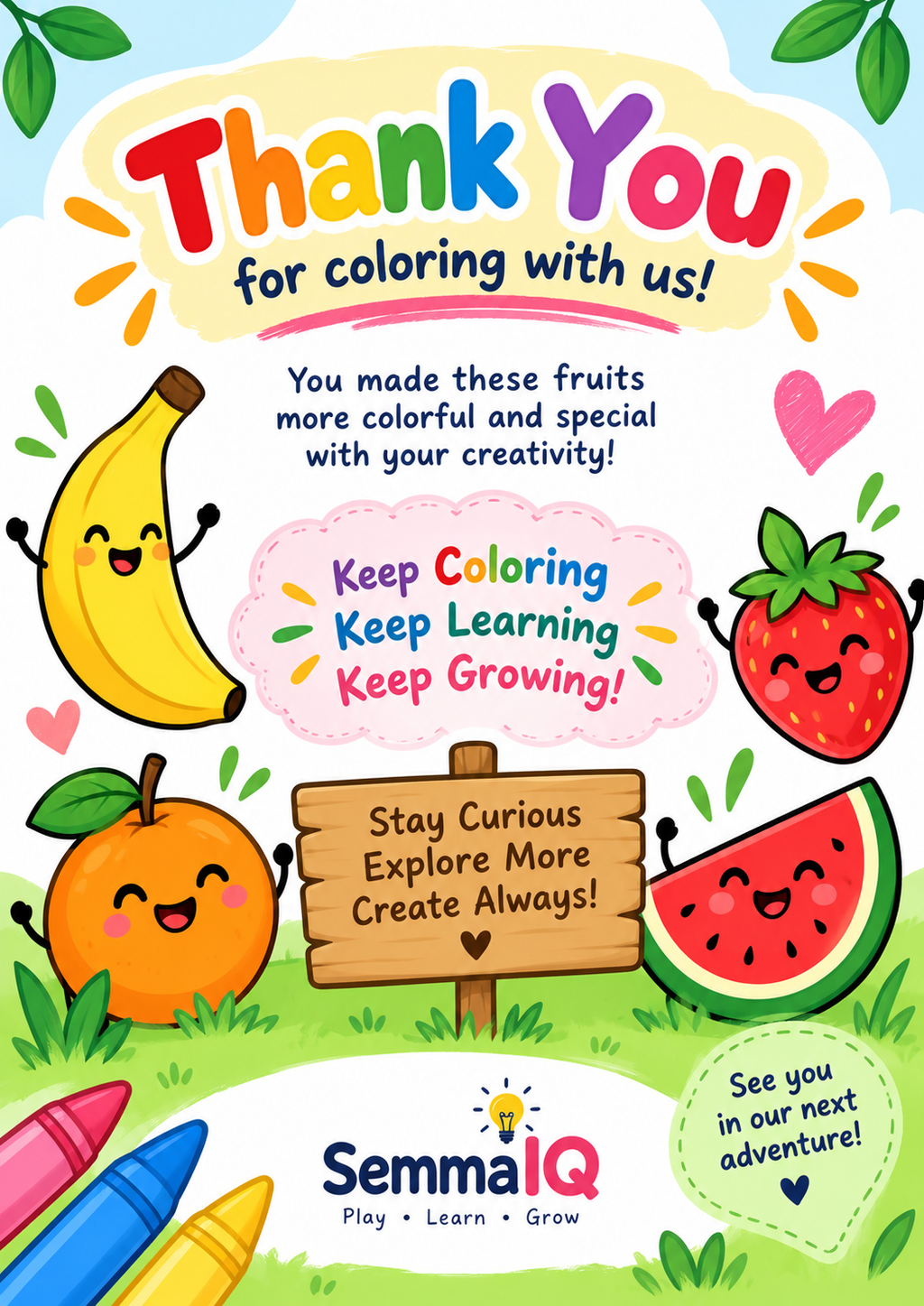 Fruits Coloring Book