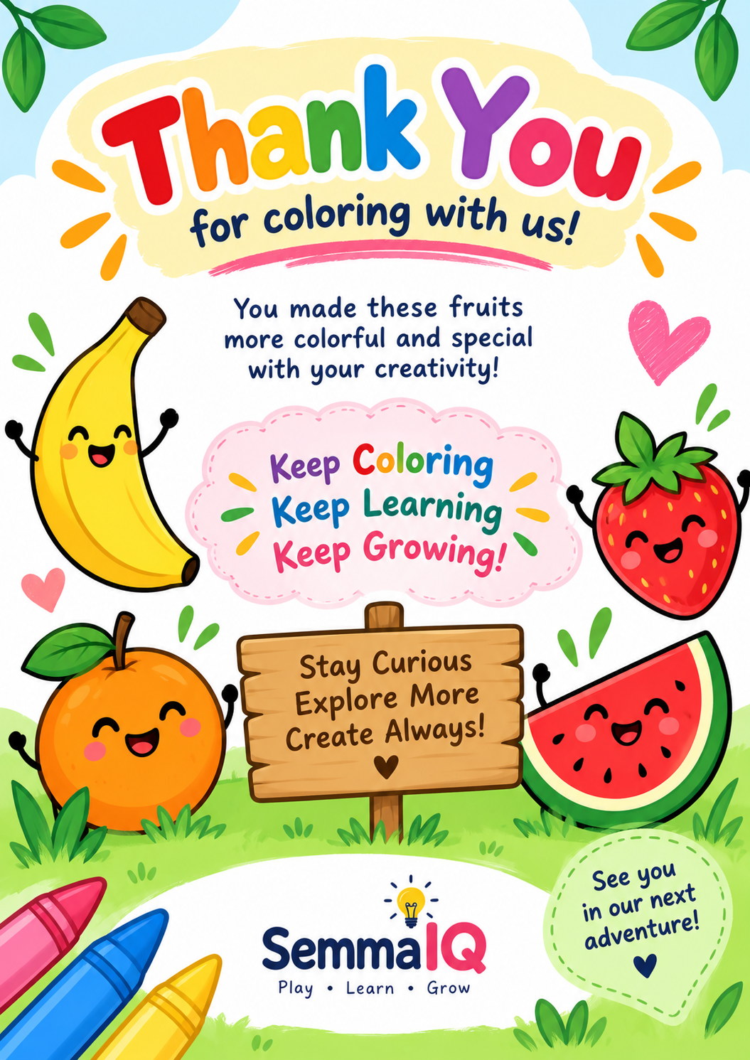 Fruits Coloring Book