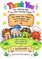 Little Fantasy Friends Coloring Book