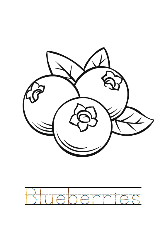 Fruits Coloring Book