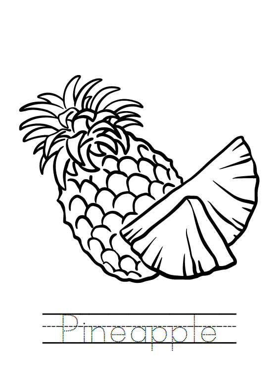 Fruits Coloring Book
