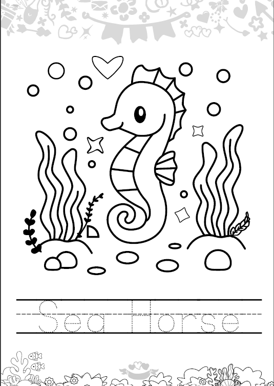 My Ocean Friends Coloring Book