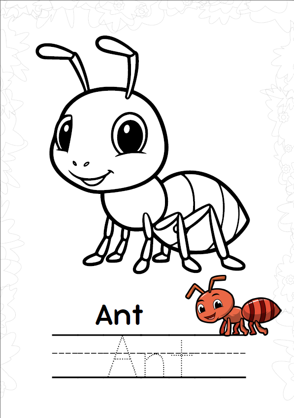 Jungle Coloring Book – Animals, Birds & Insects