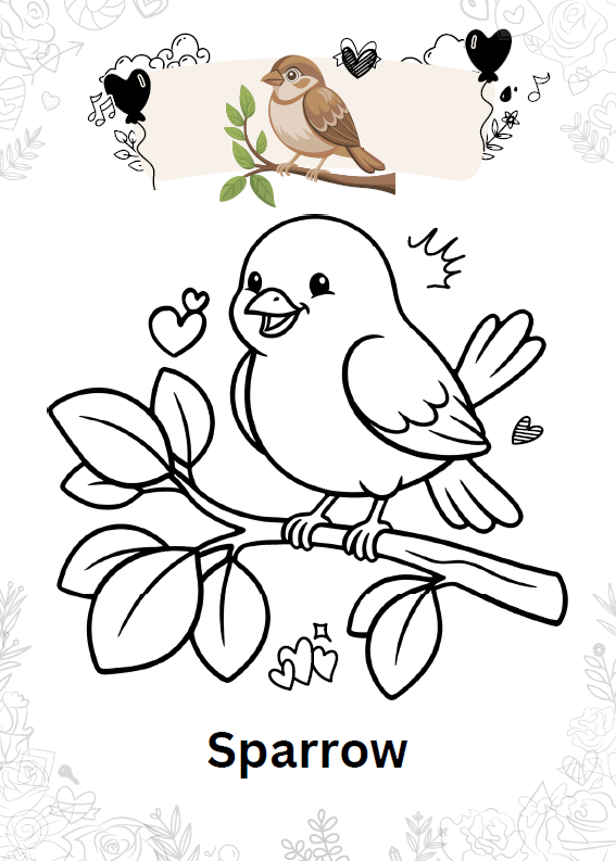 Birds Coloring Book