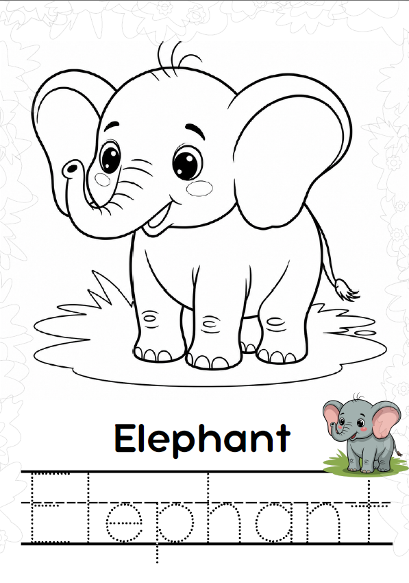 Jungle Coloring Book – Animals, Birds & Insects