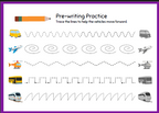 Pre-writing Practice – Tracing Lines for Little Learners