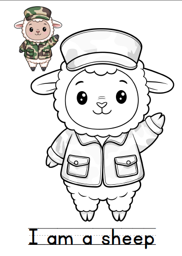I am an Animal Coloring Book